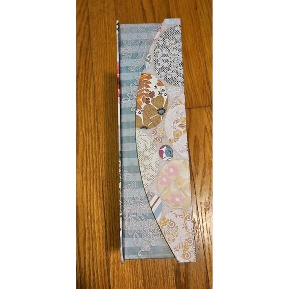 Elegant Storage Box Victorian Lace Fabric Scrapbook Theme 12.5 X 9 X 3.5” - Picture 3 of 11